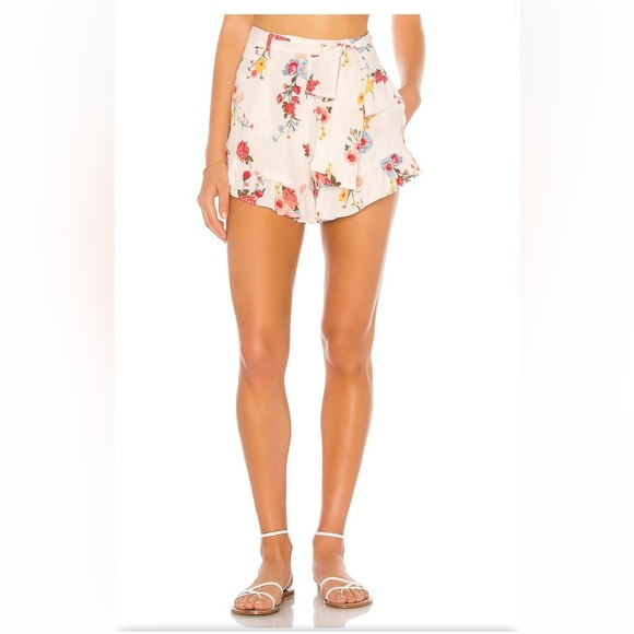 Privacy Please Pants - REVOLVE GIOVANNA SHORT IN IVORY HARPER FLORAL - XS